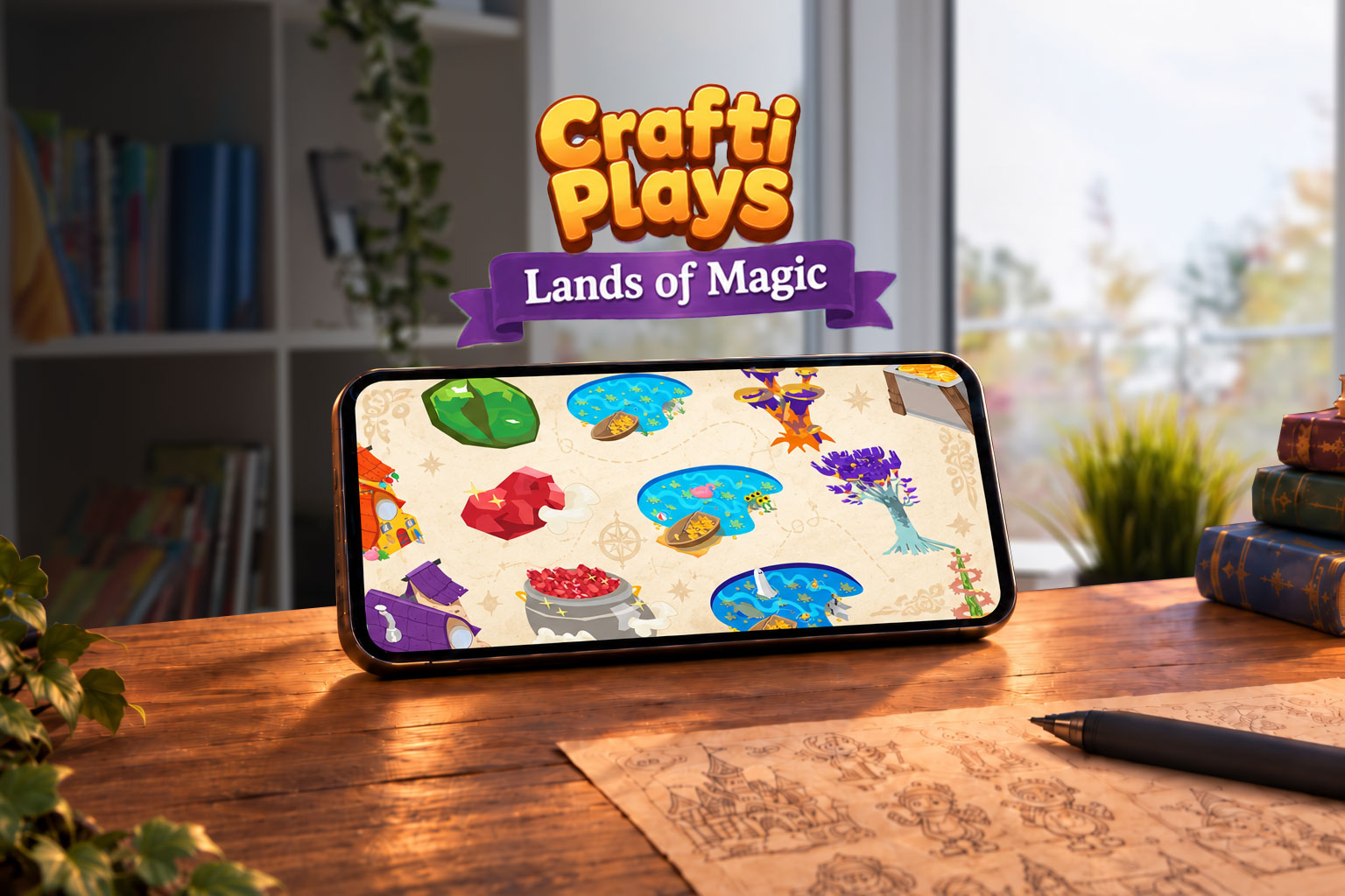 Lands of Magic — mobile game asset illustrations
