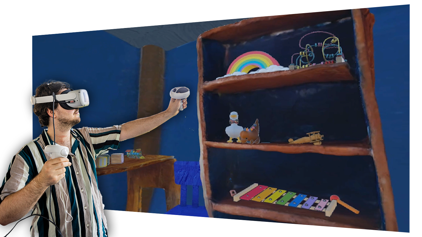 Echoes of Abandonment — VR experience with a hand-sculpted clay bedroom